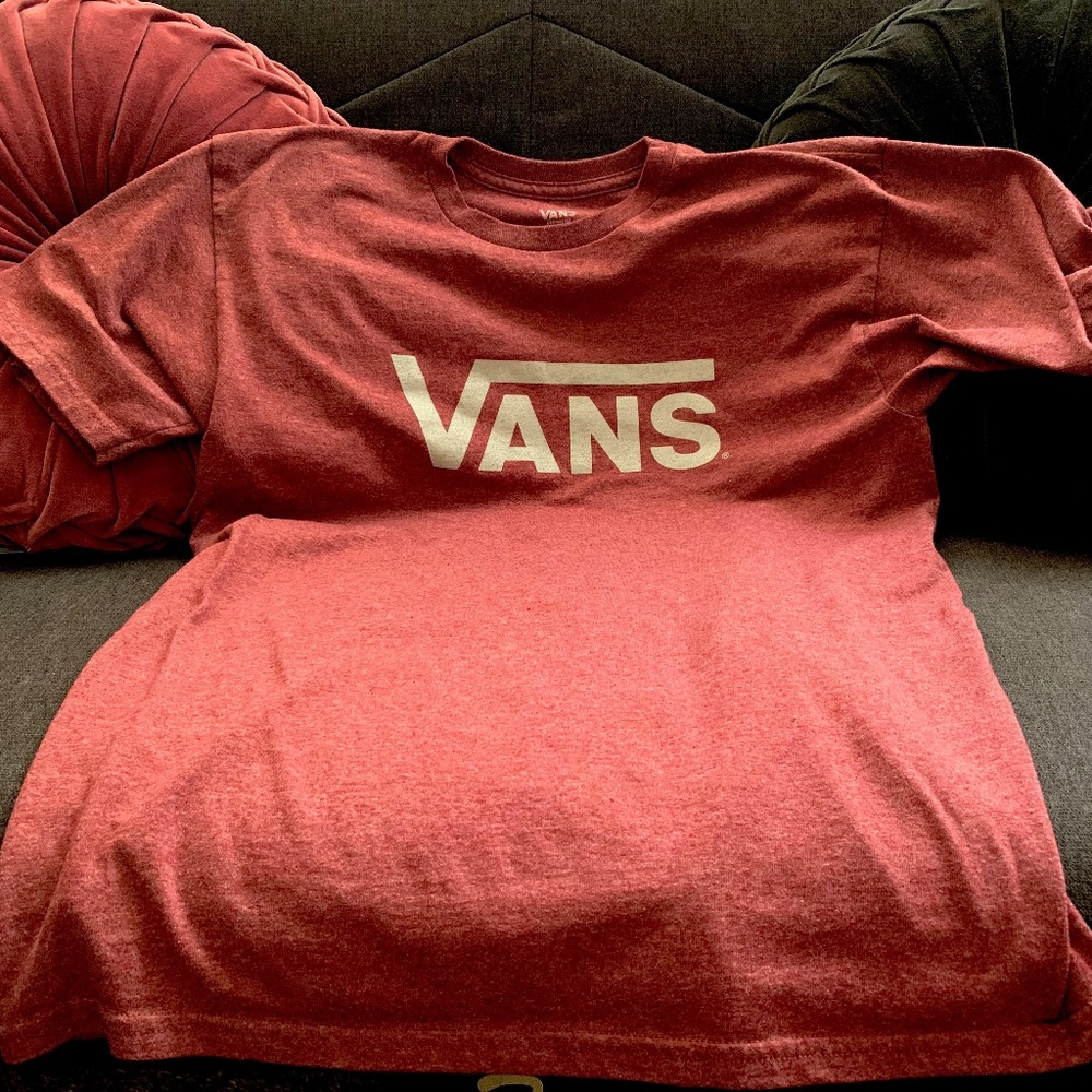VANS Maroon & Gray T-Shirt